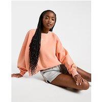 Nike Phoenix Crop Oversized Crew Sweatshirt - Apricot Agate - Womens