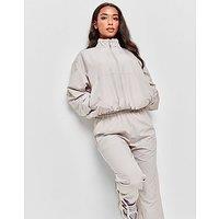 New Balance Script Woven Jacket - Grey - Womens