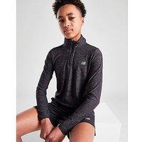 New Balance Accelerate 1/4 Zip Top Junior - Black