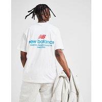 New Balance Linear Logo T-Shirt - White - Mens