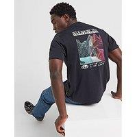 Napapijri Back Mountain Graphic Contour T-Shirt - Black - Mens