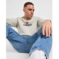 Napapijri Bory Crew Sweatshirt - Brown - Mens