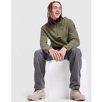 Napapijri Tev Polar 1/2 Zip Sweatshirt - Brown - Mens