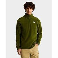 The North Face M Glacier Fleece 1/4 Zip Jacket - Green - Mens