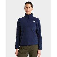 The North Face W Glacier Fleece 1/4 Zip Jacket - Blue - Womens