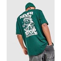 The North Face Globe Never Stop Exploring Oversized T-Shirt - Green - Mens