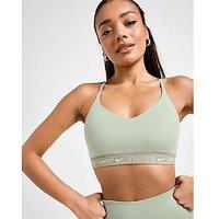 Nike Training Graphic Swoosh Sports Bra - Jade Horizon - Womens