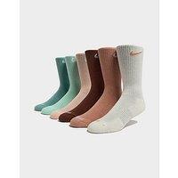 Nike 6-Pack Everyday Cushioned Training Crew Socks - Multi Coloured