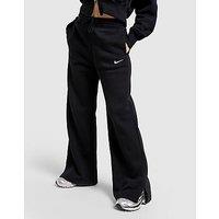 Nike Phoenix Fleece Wide Leg Joggers - Black - Womens