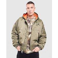 Jordan Flight Hooded Bomber Jacket - Green - Mens