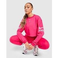 Nike Training Pro Crew Sweatshirt - Pink - Womens