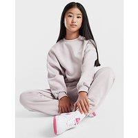 Nike Girls' Club Fleece Crop Crew Sweatshirt Junior - Purple