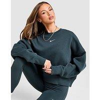 Nike Phoenix Oversized Crew Sweatshirt - Green - Womens