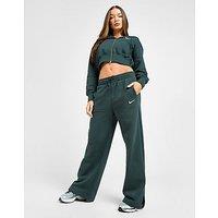 Nike Phoenix Fleece Wide Leg Joggers - Green - Womens