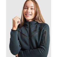 Nike Girls' Tech Fleece Full Zip Hoodie Junior - Green