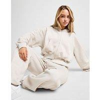 Jordan Brooklyn Crop Full Zip Hoodie - Red - Womens