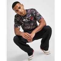 Jordan All Over Print Graphic Print T-Shirt - Black - Mens