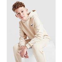 Nike Club Fleece Dual Hoodie Junior - Brown