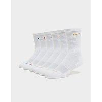 Nike 6-Pack Everyday Cushioned Training Crew Socks - White