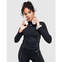 Nike Training One Velvet Binding Long Sleeve Top - Black - Womens
