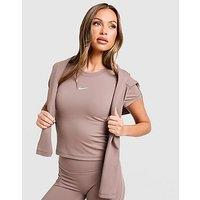 Nike Slim Cropped T-Shirt - Brown - Womens