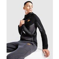 Nike Tech Colour Block Full Zip Hoodie Junior - Black
