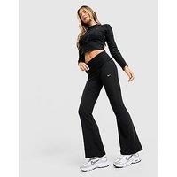 Nike Chill Ribbed Flare Leggings - Black - Womens
