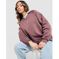 Nike Phoenix Fleece Oversized Polo Shirt - Brown - Womens