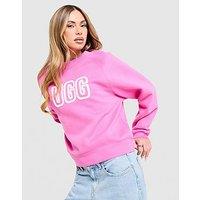UGG Cosy Logo Crew Sweatshirt - Pink - Womens