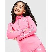 Under Armour Girls' Tech Wordmark 1/2 Zip Top Junior - Pink