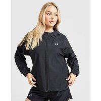 Under Armour Woven Windbreaker Full Zip Jacket - Black - Womens