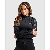 Under Armour Embossed Full Zip Track Top - Black - Womens