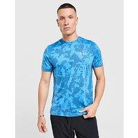 Under Armour Launch All Over Print T-Shirt - Blue - Mens