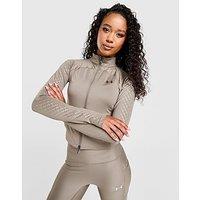 Under Armour Embossed Full Zip Track Top - Brown - Womens