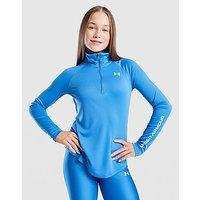 Under Armour Girls' Tech Wordmark 1/2 Zip Top Junior - Blue