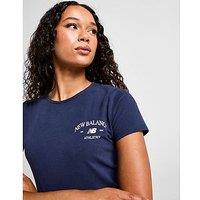 New Balance Athletics Slim T-Shirt - Blue - Womens