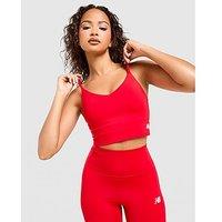 New Balance Logo Sports Bra - Red - Womens