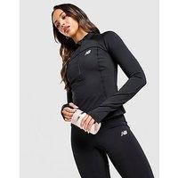 New Balance Logo 1/4 Zip Top - Black - Womens