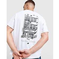 New Balance Cafe T-Shirt - White - Mens