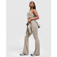 New Balance Logo U-Seam Flared Leggings - Grey - Womens