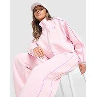 New Balance Pipe Fleece Full Zip Track Top - Pink - Womens