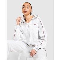 New Balance Pipe Full Zip Hoodie - Grey - Womens