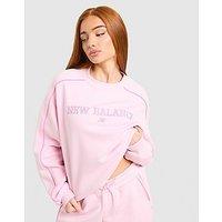 New Balance Outline Crew Sweatshirt - Pink - Womens