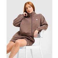 New Balance Pipe Track Top - Brown - Womens