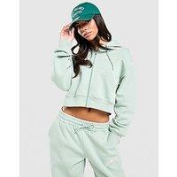 New Balance Varsity Crop Full Zip Hoodie - Green - Womens
