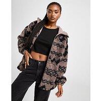 Columbia Fluffy Full Zip Hoodie - Brown - Womens