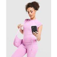 Nike Chill Knit Ribbed T-Shirt - Pink - Womens