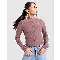 Nike Chill Rib Cardigan - Purple - Womens