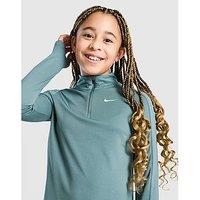 Nike Girls' Dri-FIT Long Sleeve 1/2 Zip Top Junior - Grey