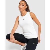 Nike Ribbed Tank Top - White - Womens